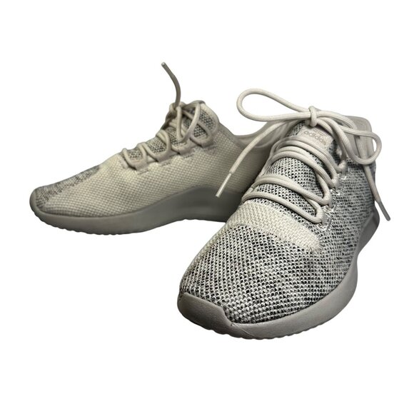 Adidas Tubular Beige/Gray Knit Running Shoes Size Mens 4.5 Ladies 6.5 Athletic - Picture 3 of 14